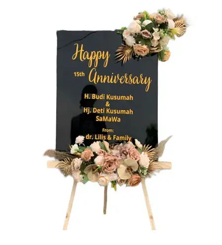 Papan Bunga Akrilik Pantai Harapanjaya