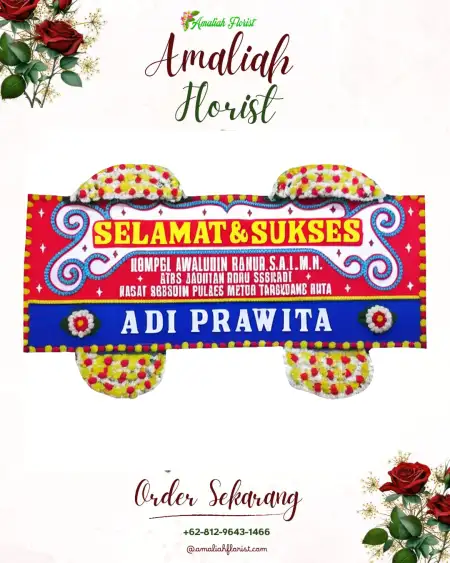 Papan Bunga Ucapan Selamat Pantai Harapanjaya